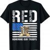 Classic Remember Everyone Veteran Deployed RED Friday Military T-Shirt