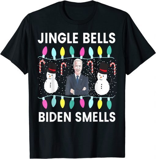 TShirt Jingle Bells Biden Smells Ugly Christmas Gift