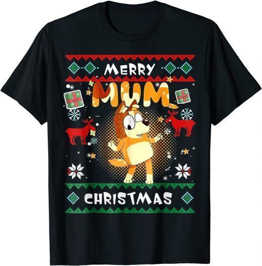 T-Shirt B-lueys Mum Dad Christmas matching Kids Adults Lovers Mum 2022