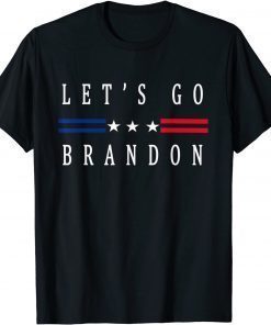 T-Shirt let's go brandon conservative US flag