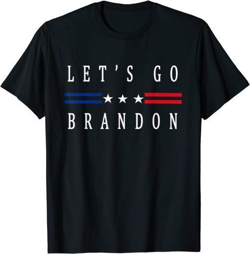 T-Shirt let's go brandon conservative US flag