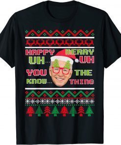 Joe Biden Merry UH UH Ugly Christmas Unisex T-Shirt