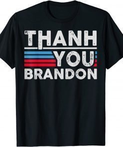 2021 Aviator Sunglasses American Flag Thank You Brandon T-Shirt