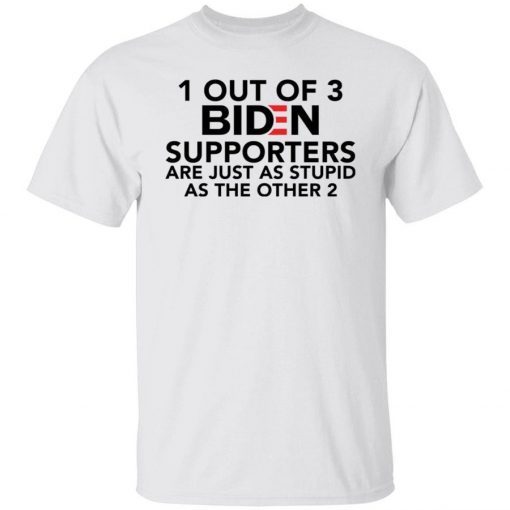 TShirt 1 out of 3 Biden supporters are just as stupid as the other 2