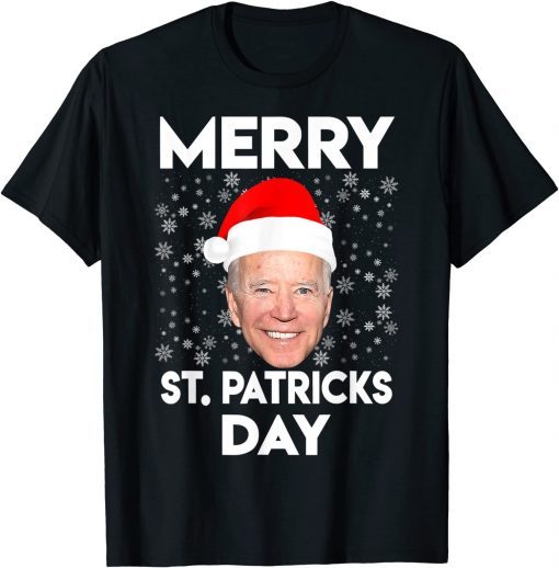 Classic President Joe Biden Merry St. Patricks Day Christmas T-Shirt