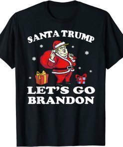 Funny Let's Go Brandon Trump Ugly Christmas TShirt