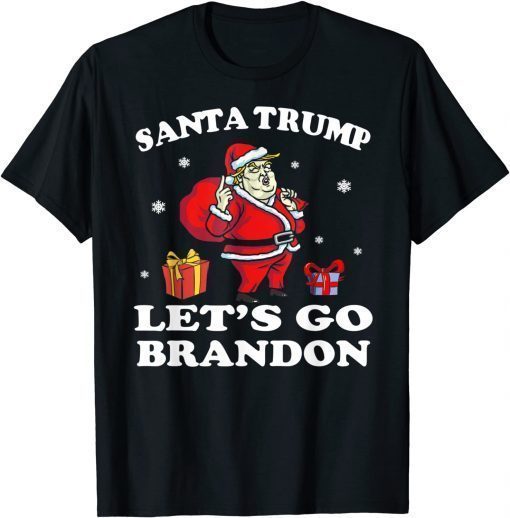 Funny Let's Go Brandon Trump Ugly Christmas TShirt