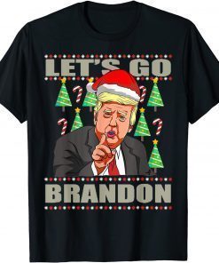 T-Shirt Let's Go Branson Brandon Chant Anti Liberal Fun Santa Trump