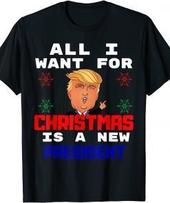 Classic All I Want For Christmas Is A New President Gingerbread T-Shirt