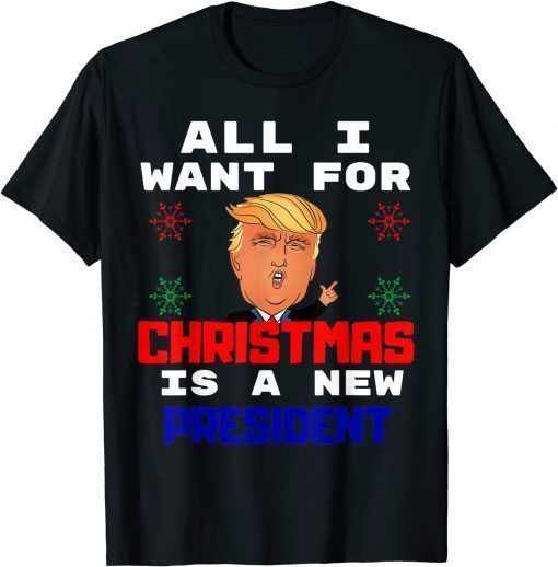 Classic All I Want For Christmas Is A New President Gingerbread T-Shirt