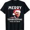 Funny Joe Biden Santa Hat Merry Thanksgiving Christmas T-Shirt