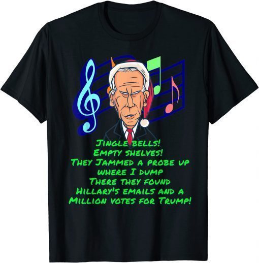 Classic Biden Colonoscopy Meme Christmas Butt Wiped Biden Go Brandon T-Shirt