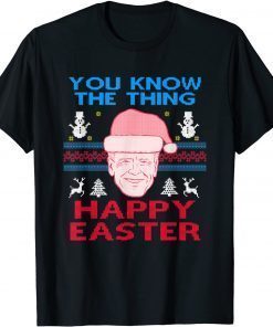 Happy Christmas Biden Happy Easter Funny Christmas Ugly TShirt