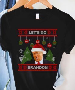 Official Let's Go Brandon Happy Christmas TShirt