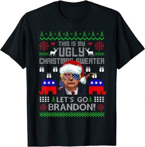 Conservative Let’s Go Brandon Ugly Christmas Tee Pro America Unisex T-Shirt