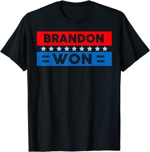 T-Shirt Brandon Won ,Thank You Brandon, Lets go Branden US Flag