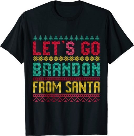 T-Shirt Let's Go Brandon Tee, Lets Go Brandon Ugly Christmas Sweater