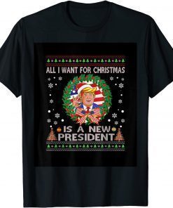 T-Shirt All I Want For Christmas Is A New President Trump Christmas