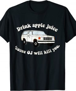 Official Drink Apple Juice Because OJ Will Kill You Vintage T-Shirt