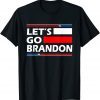 2021 Let's Go Brandon Conservative US Flag Tee for Anti Liberal T-Shirt