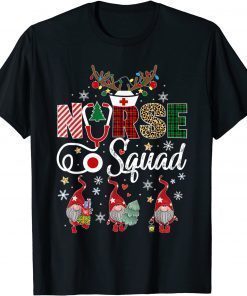 Classic Christmas Nurse Crew Squad Xmas Nursing Pajamas T-Shirt