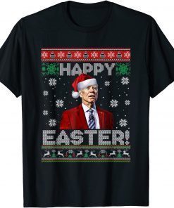 Classic Joe Biden Happy Easter Ugly Christmas T-Shirt