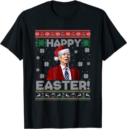 Classic Joe Biden Happy Easter Ugly Christmas T-Shirt