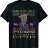 2021 Let's Go Brandon Ugly Christmas Anti Biden Pro America T-Shirt