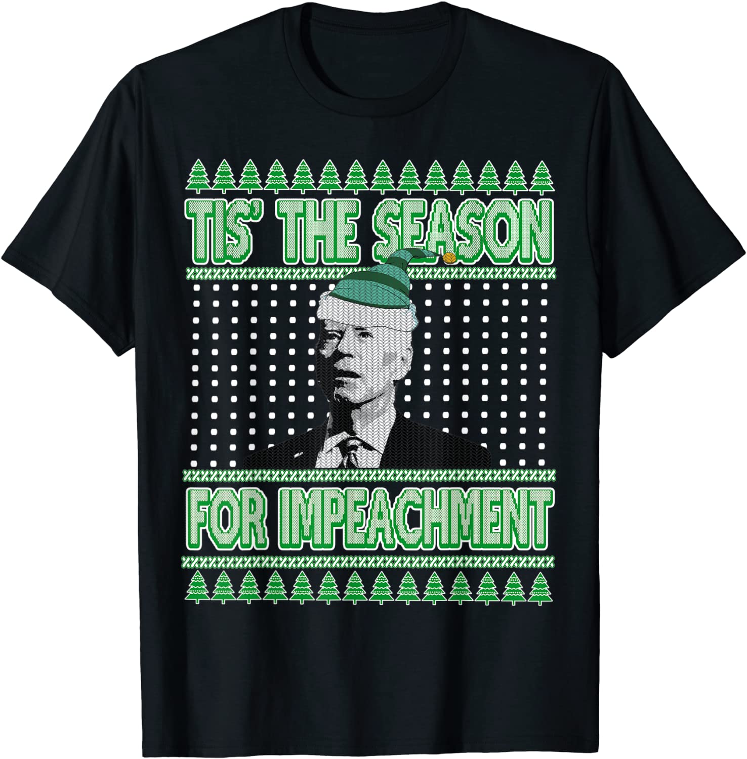 Funny Anti Biden Ugly Christmas Sweater Impeachment Republican TShirt