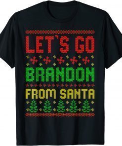 T-Shirt Let's Go Brandon Ugly Christmas Anti Biden Pro America