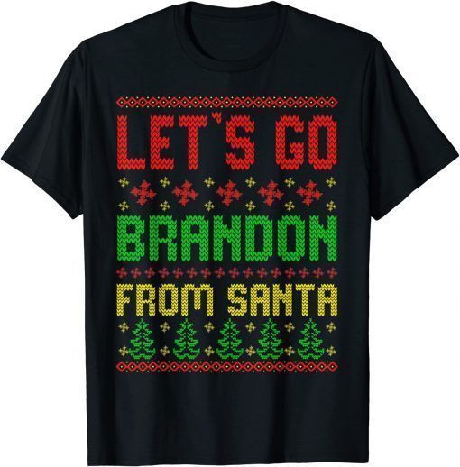 T-Shirt Let's Go Brandon Ugly Christmas Anti Biden Pro America