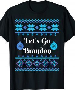 Christmas Funny Let's Go Brandon Ugly Christmas Sweater Classic T-Shirt