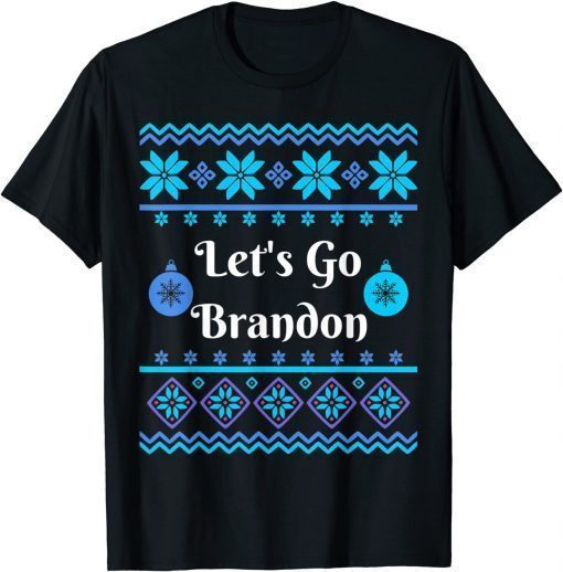 Christmas Funny Let's Go Brandon Ugly Christmas Sweater Classic T-Shirt