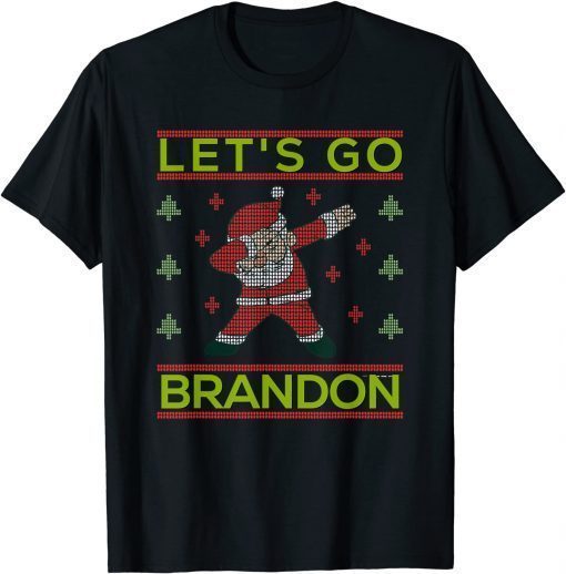 T-Shirt Let's Go Brandon Shirt Ugly Christmas Sweater Fun Anti Biden