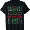 Funny Let's Go Brandon 2024 Trump Ugly Christmas Sweater TShirt