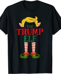Funny The Trump Elf Group Matching Family Christmas men women T-Shirt