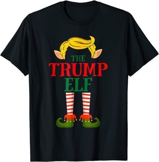 Funny The Trump Elf Group Matching Family Christmas men women T-Shirt