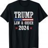 T-Shirt Law & Order Cops For Trump 2024 Police Thin Blue Line