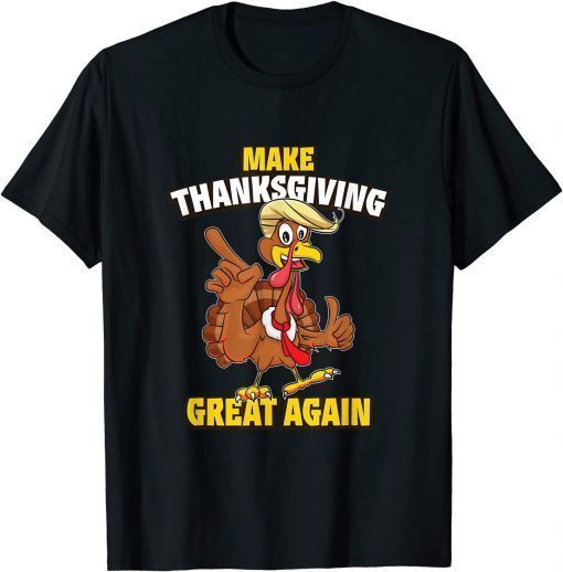 Official Make Thanksgiving Great Again Funny Trumpkin Turkey Trump T-Shirt