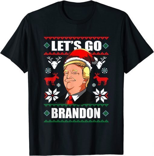 Official Santa Trump Let's Go Branson Brandon Anti Liberal Christmas T-Shirt