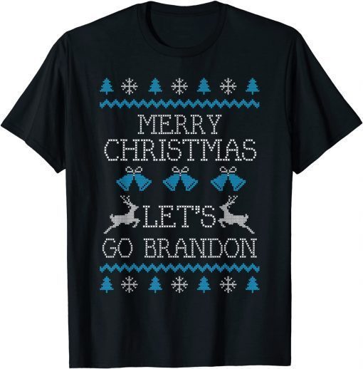 T-Shirt Let's Go Brandon Ugly Christmas Sweater Gift