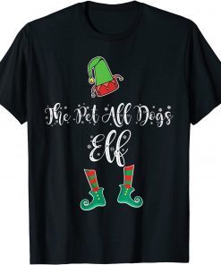 The Pet All Dogs Elf Family Matching Christmas Funny Pajama Funny T-Shirt