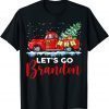 Classic Merry Christmas Red Truck Let's Go Branson Brandon T-Shirt