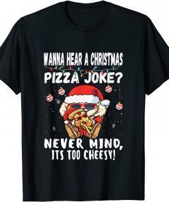 Funny Christmas Pizza Joke Shiba Inu Dog Santa Hat Xmas 2021 T-Shirt