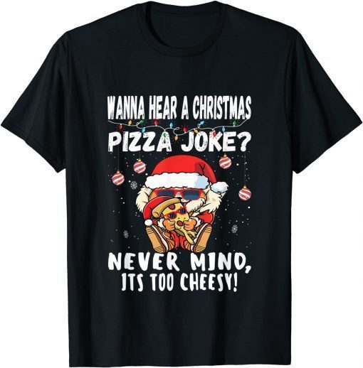 Funny Christmas Pizza Joke Shiba Inu Dog Santa Hat Xmas 2021 T-Shirt