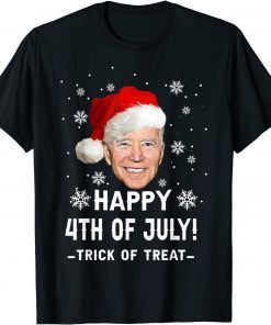 Official Happy 4th Of July Funny Joe Biden Christmas Ugly Tee Shirts