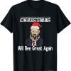 T-Shirt SANTA TRUMP OLD MAKE CHRISTMAS WILL BEE GREAT AGAIN UGLY PJS GIFT