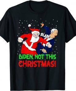 Official Santa Claus Blam Biden Not This Christmas TShirt