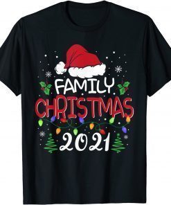 T-Shirt Family Christmas 2021 Matching Shirts Squad Santa Elf Funny