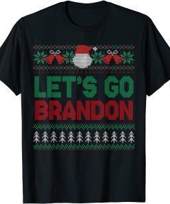 Funny Anti Biden Let's Go Brandon Christmas USA Xmas Tee Shirt